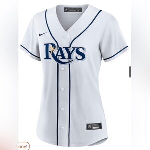 Women’s Tampa Bay Rays Nike White Home Blank Replica Jersey 2XL